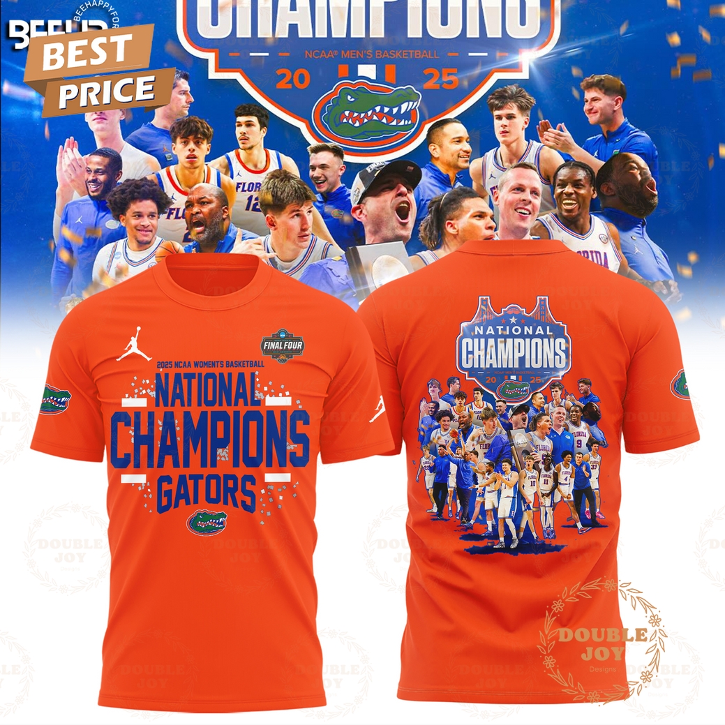 Florida Gators 2025 NCAA Men's Basketball National Champions T-Shirt, Hoodie - Orange Florida Gators 2025 NCAA Men's Basketball National Champions T-Shirt, Hoodie - Orange