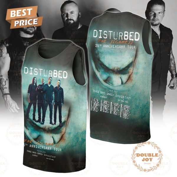 Disturbed The Sickness 25th Anniversary Tour Limited Edition T-Shirt, Hoodie