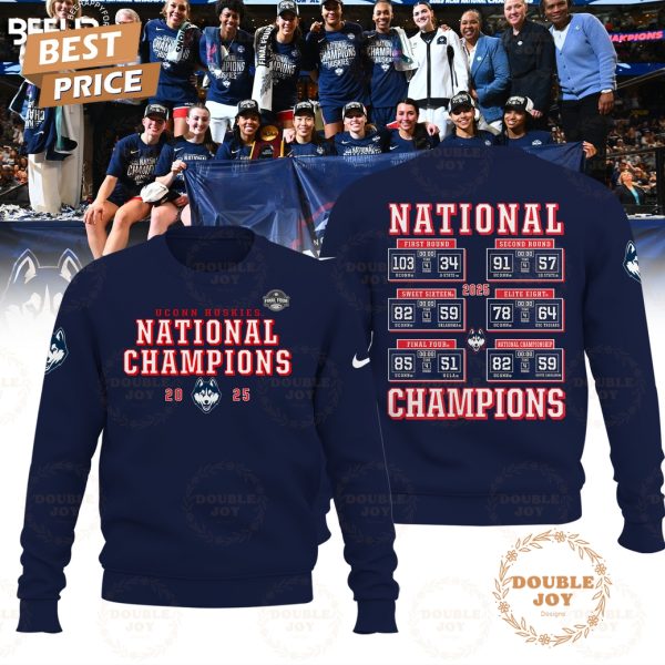UConn Huskies Women’s Basketball National Champions 2025 Limited Edition T-Shirt, Hoodie – Blue