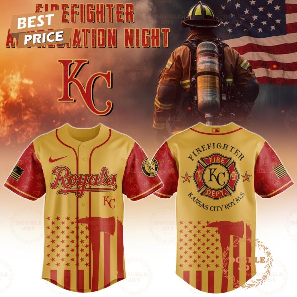 Kansas City Royals Firefighter Appreciation Night 2025 Limited Edition Baseball Jersey