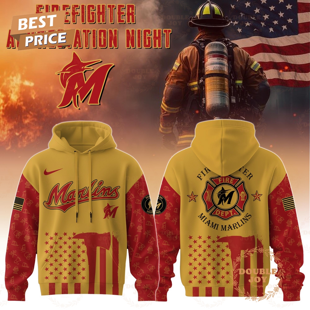 Miami Marlins Firefighter Appreciation Night 2025 Limited Edition Hoodie Miami Marlins Firefighter Appreciation Night 2025 Limited Edition Hoodie