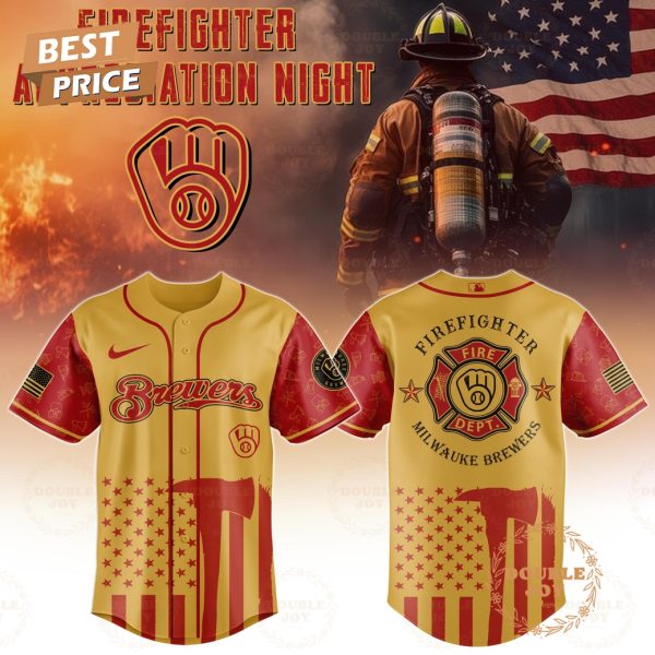 Milwauke Brewers Firefighter Appreciation Night 2025 Limited Edition Baseball Jersey
