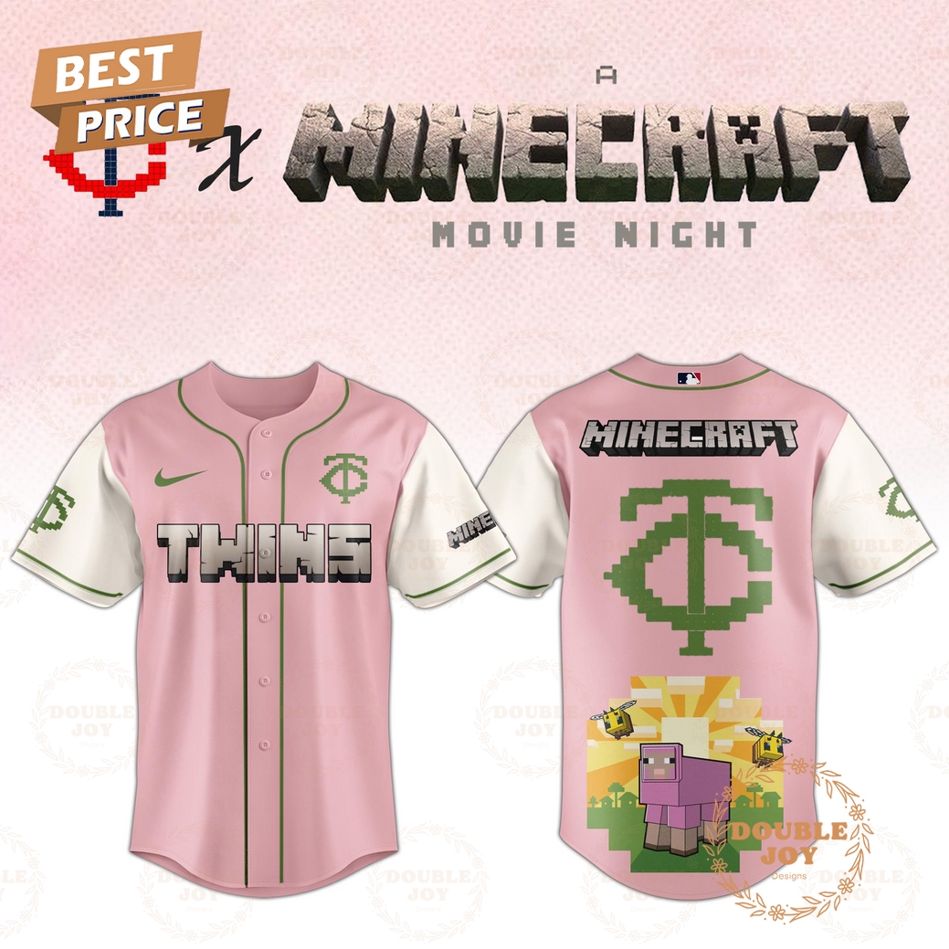 Minnesota Twins 2025 A Minecraft Movie Night Special Edition Baseball Jersey Minnesota Twins 2025 A Minecraft Movie Night Special Edition Baseball Jersey