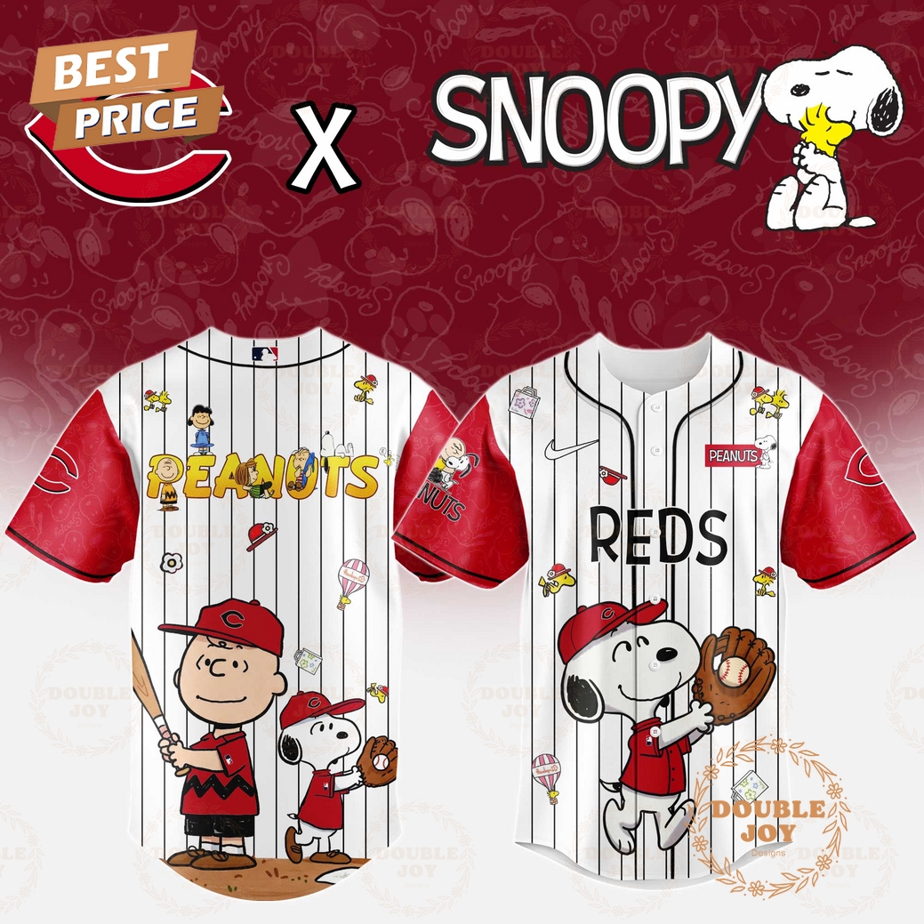 Cincinnati Reds x Snoopy 2025 Limited Edition Baseball Jersey Cincinnati Reds x Snoopy 2025 Limited Edition Baseball Jersey