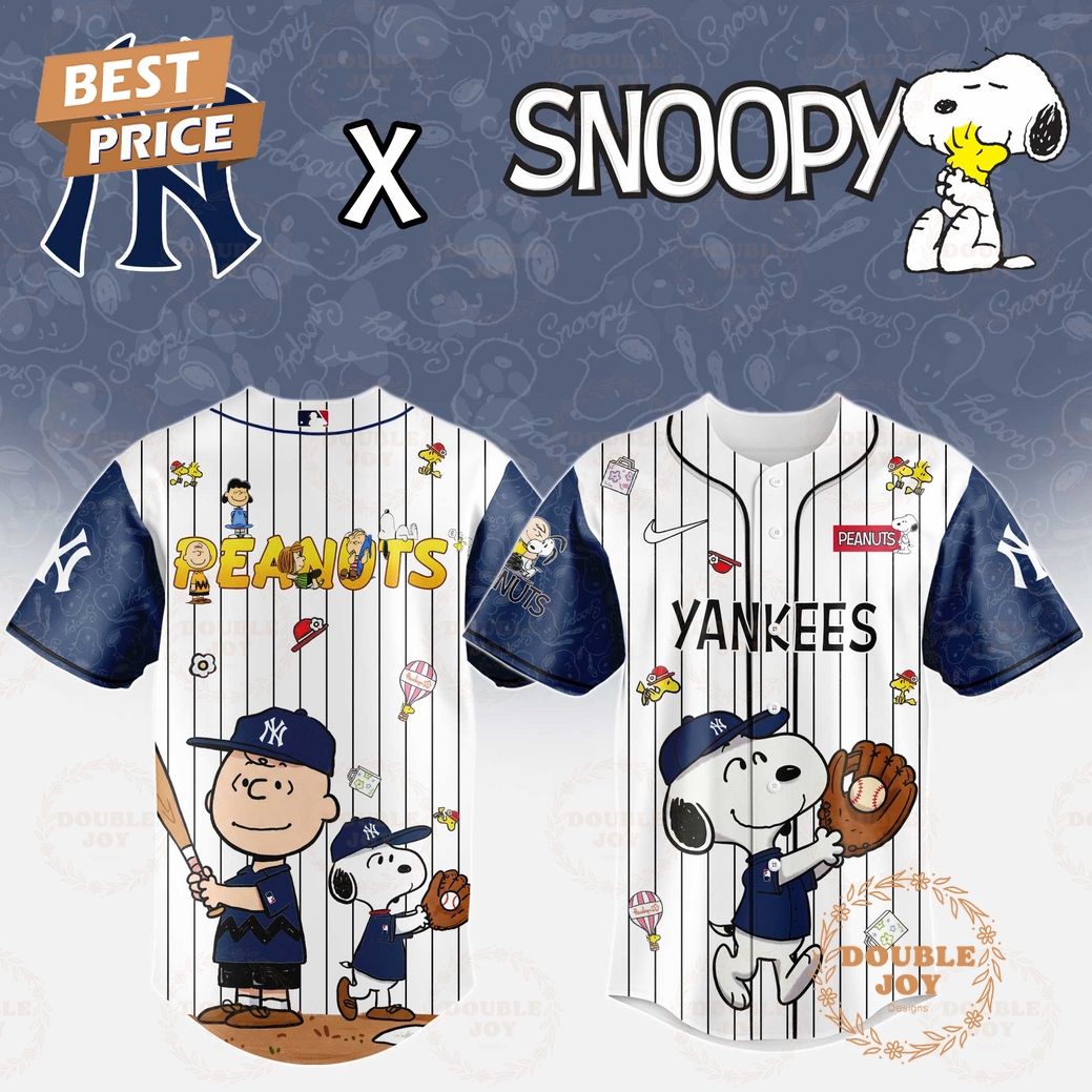 New York Yankees x Snoopy 2025 Limited Edition Baseball Jersey New York Yankees x Snoopy 2025 Limited Edition Baseball Jersey