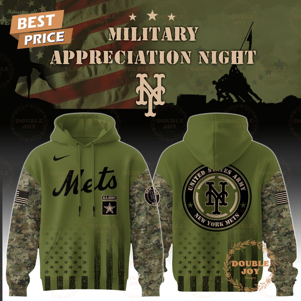 New York Mets Military Appreciation Night 2025 Special Edition Hoodie New York Mets Military Appreciation Night 2025 Special Edition Hoodie