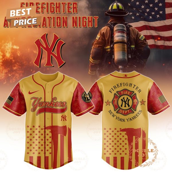 New York Yankees Firefighter Appreciation Night 2025 Limited Edition Baseball Jersey