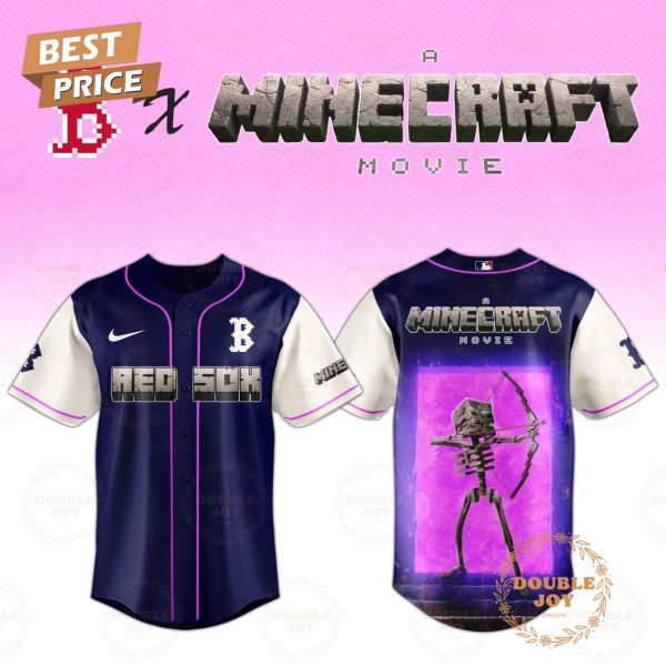 Boston Red Sox Skeleton A Minecraft Movie 2025 Special Edition Baseball Jersey