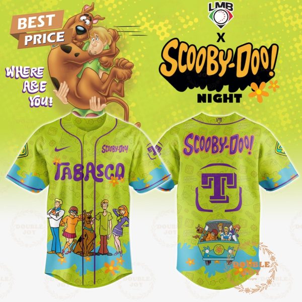 Olmecas De Tabasco Where Are You! Scooby-Doo! Night 2025 Limited Edition Baseball Jersey