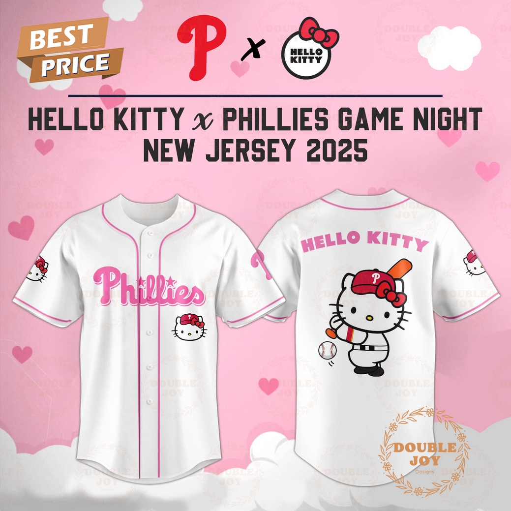 Philadelphia Phillies Hello Kitty X Cubs Game Night 2025 New Limited Edition Baseball Jersey Philadelphia Phillies Hello Kitty X Cubs Game Night 2025 New Limited Edition Baseball Jersey