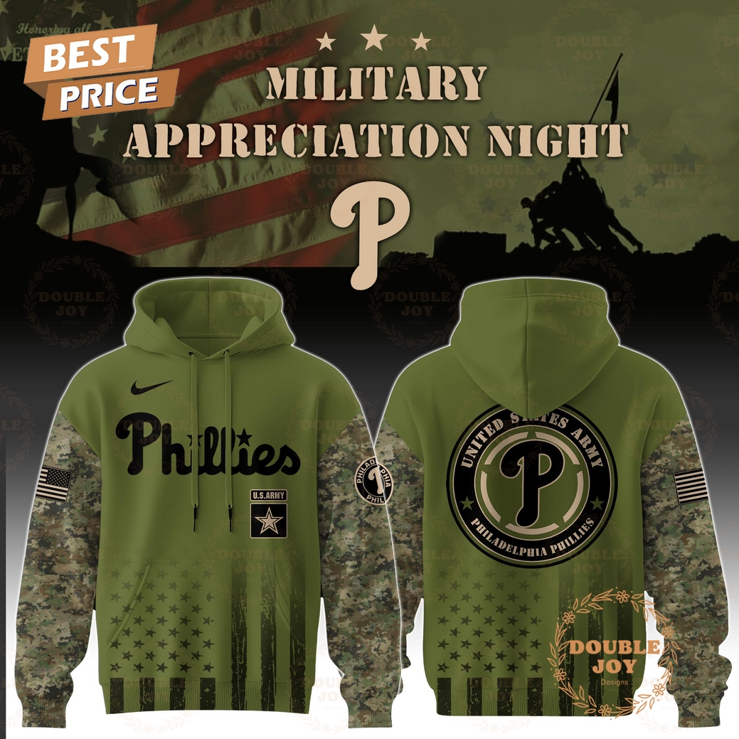 Philadelphia Phillies Military Appreciation Night 2025 Special Edition Hoodie Philadelphia Phillies Military Appreciation Night 2025 Special Edition Hoodie