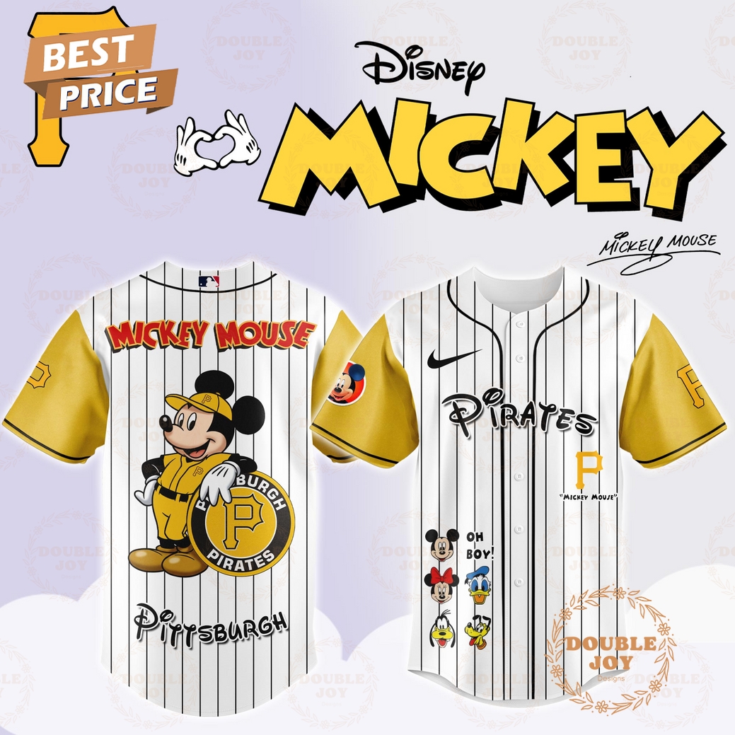 Pittsburgh Pirates Disney Mickey Mouse 2025 Limited Edition Baseball Jersey Pittsburgh Pirates Disney Mickey Mouse 2025 Limited Edition Baseball Jersey