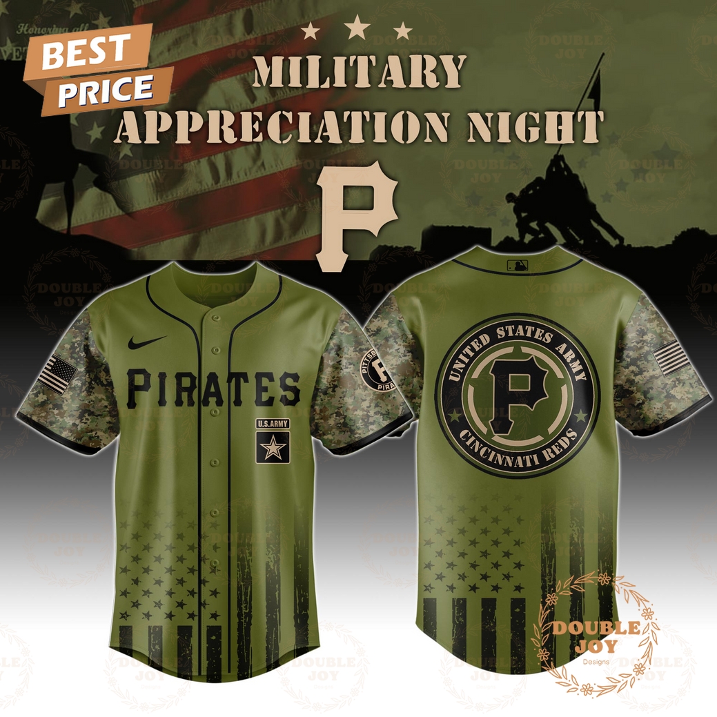 Pittsburgh Pirates Military Appreciation Night 2025 Special Edition Baseball Jersey Pittsburgh Pirates Military Appreciation Night 2025 Special Edition Baseball Jersey