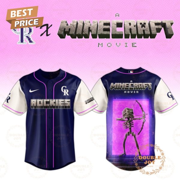 Colorado Rockies Skeleton A Minecraft Movie 2025 Special Edition Baseball Jersey