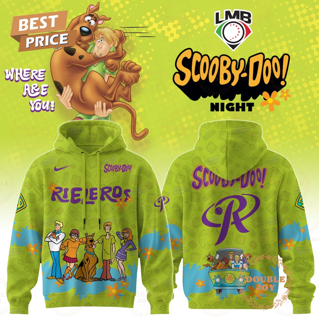 Rieleros De Aguascalientes Where Are You! Scooby-Doo! Night 2025 Limited Edition Hoodie Rieleros De Aguascalientes Where Are You! Scooby-Doo! Night 2025 Limited Edition Hoodie