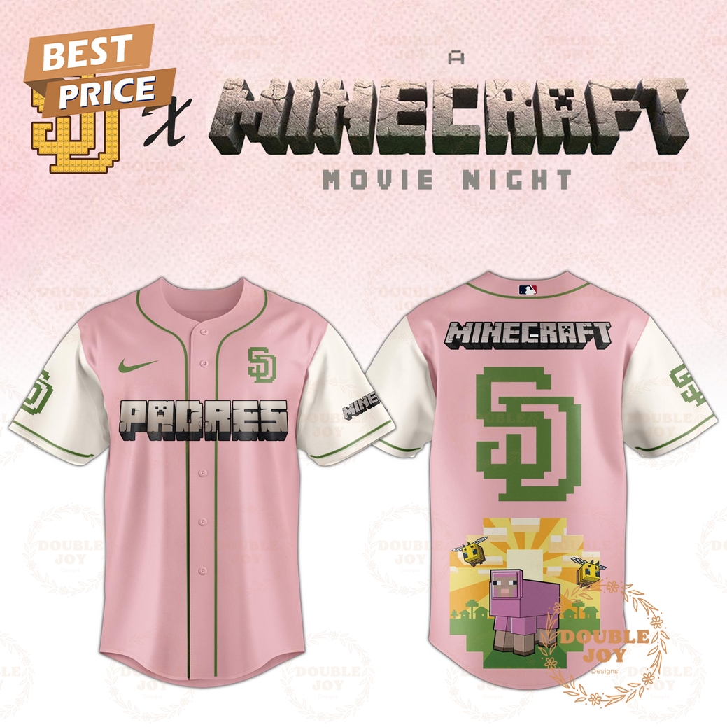 San Diego Padres 2025 A Minecraft Movie Night Special Edition Baseball Jersey San Diego Padres 2025 A Minecraft Movie Night Special Edition Baseball Jersey