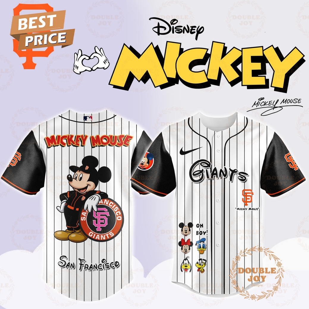 San Francisco Giants Disney Mickey Mouse 2025 Limited Edition Baseball Jersey San Francisco Giants Disney Mickey Mouse 2025 Limited Edition Baseball Jersey