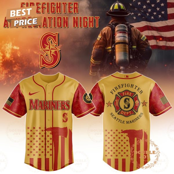 Seattle Mariners Firefighter Appreciation Night 2025 Limited Edition Baseball Jersey