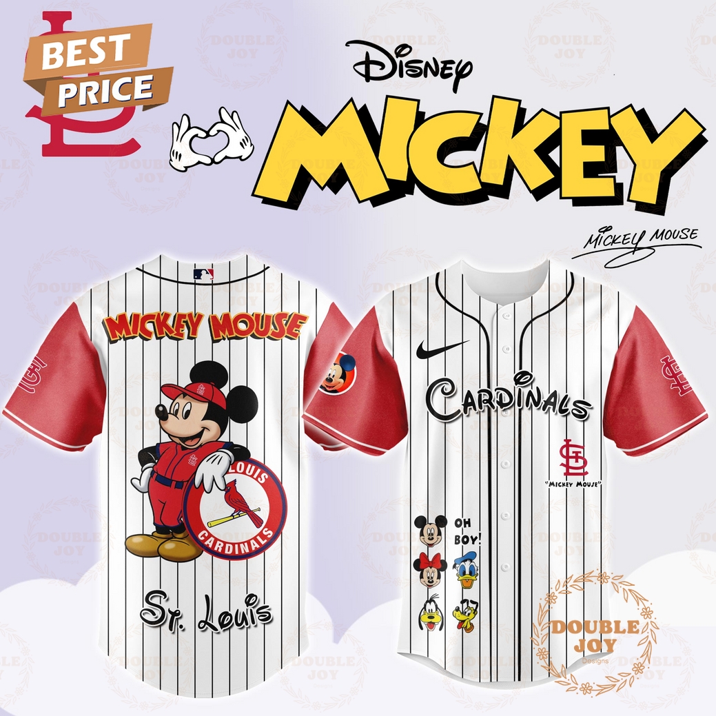 St.Louis Cardinals Disney Mickey Mouse 2025 Limited Edition Baseball Jersey St.Louis Cardinals Disney Mickey Mouse 2025 Limited Edition Baseball Jersey
