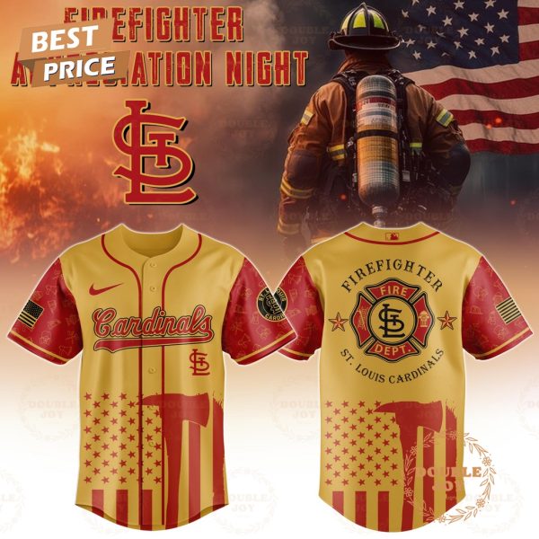St.Louis Cardinals Firefighter Appreciation Night 2025 Limited Edition Baseball Jersey