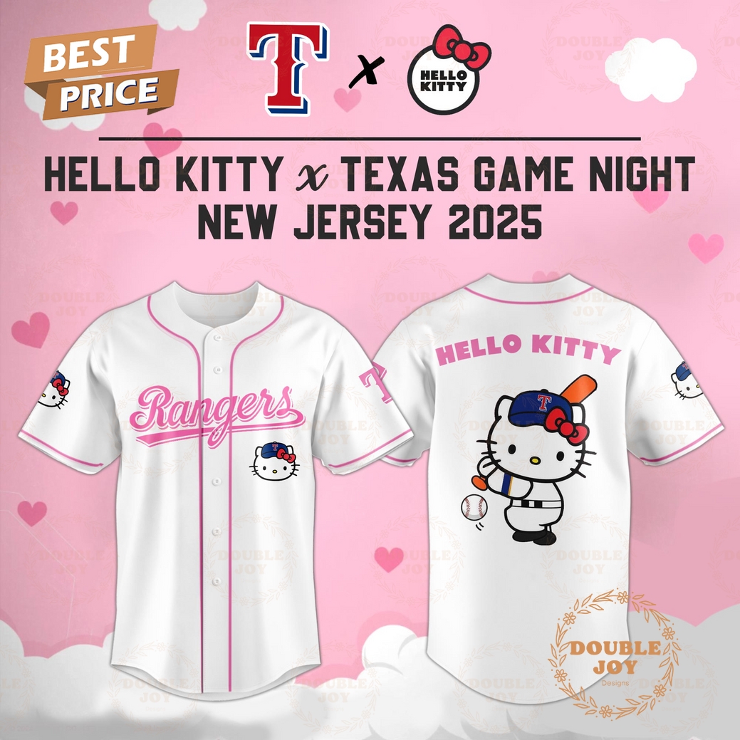 Texas Rangers Hello Kitty X Cubs Game Night 2025 New Limited Edition Baseball Jersey Texas Rangers Hello Kitty X Cubs Game Night 2025 New Limited Edition Baseball Jersey