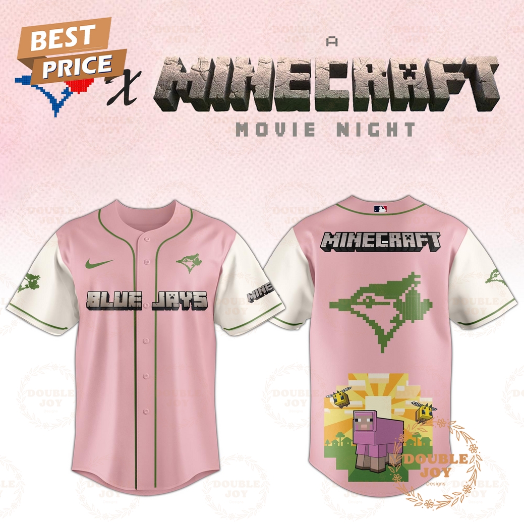 Toronto Blue Jays 2025 A Minecraft Movie Night Special Edition Baseball Jersey Toronto Blue Jays 2025 A Minecraft Movie Night Special Edition Baseball Jersey