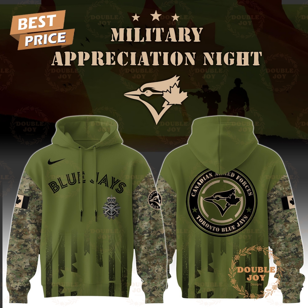 Toronto Blue Jays Military Appreciation Night 2025 Special Edition Hoodie Toronto Blue Jays Military Appreciation Night 2025 Special Edition Hoodie