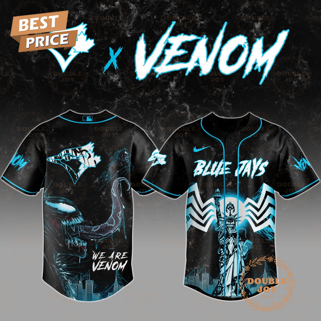 Toronto Blue Jays We Are Venom 2025 Special Edition Baseball Jersey Toronto Blue Jays We Are Venom 2025 Special Edition Baseball Jersey