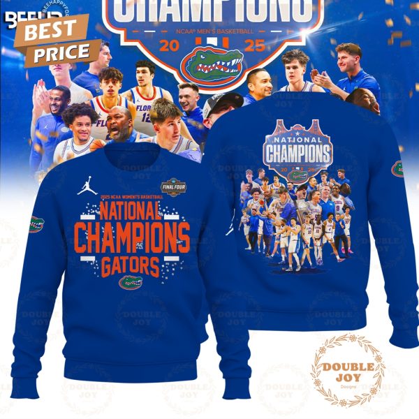 Florida Gators 2025 NCAA Men’s Basketball National Champions T-Shirt, Hoodie – Blue