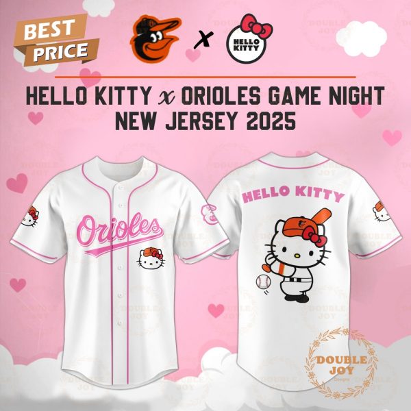 Baltimore Orioles Hello Kitty X Cubs Game Night 2025 New Limited Edition Baseball Jersey