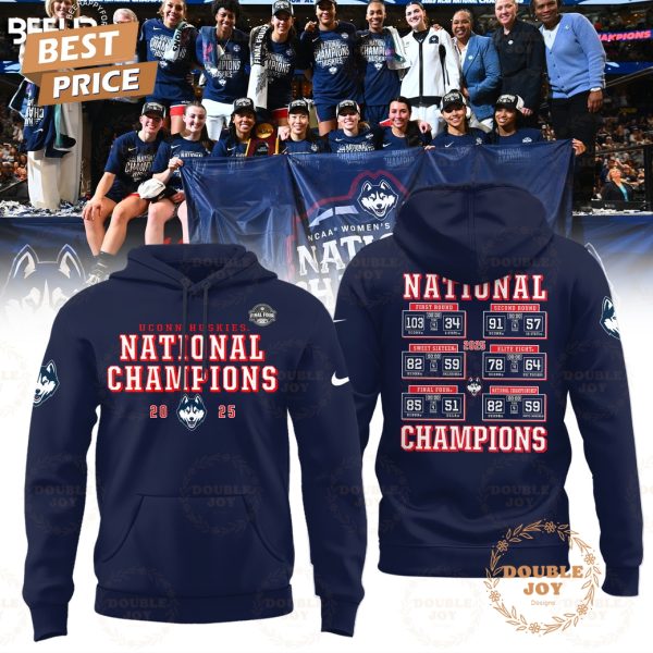 UConn Huskies Women’s Basketball National Champions 2025 Limited Edition T-Shirt, Hoodie – Blue