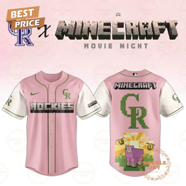 Colorado Rockies 2025 A Minecraft Movie Night Special Edition Baseball Jersey