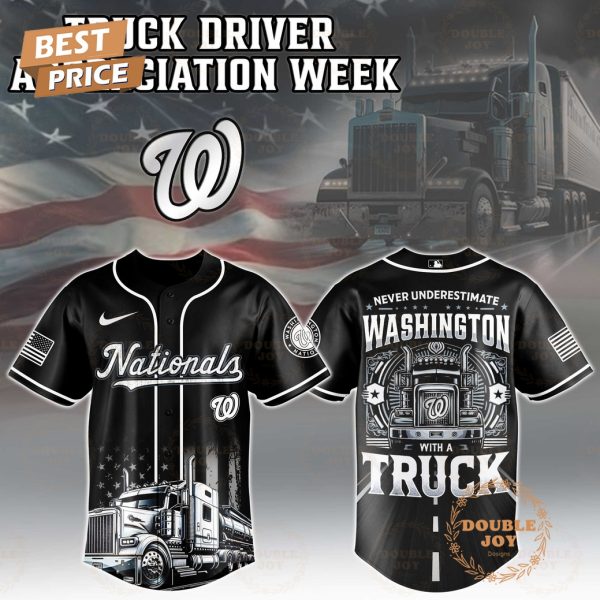 Washington Nationals Truck Driver Appreciation Week 2025 Limited Edition Baseball Jersey