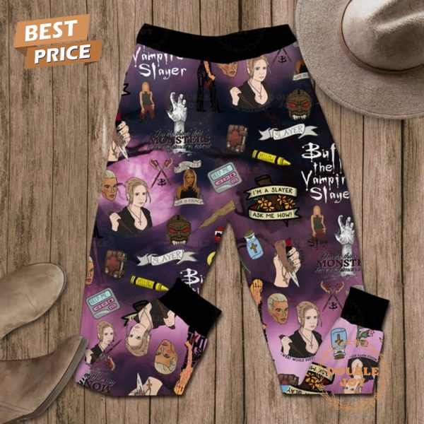 Buffy The Vampire Slayer I’m The Thing That Monsters Have Nightmares About Fleece Pajamas Set
