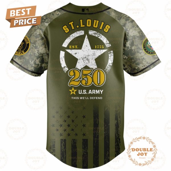 St.Louis Cardinals U.S. Army’s 250th Limited Edition Baseball Jersey