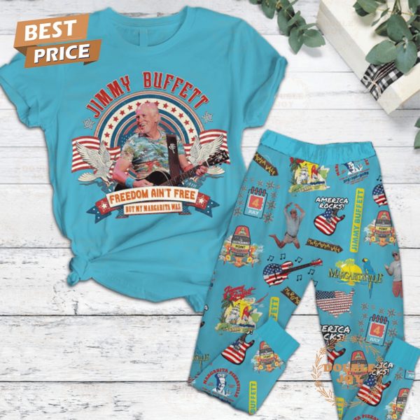 Jimmy Buffett Freedom Ain’t Free But My Margarita Was Limited Edition Fleece Pajamas Set