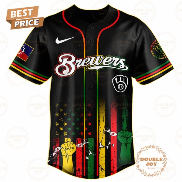 Milwaukee Brewers Juneteenth Freedom Day 2025 Special Edition Baseball Jersey