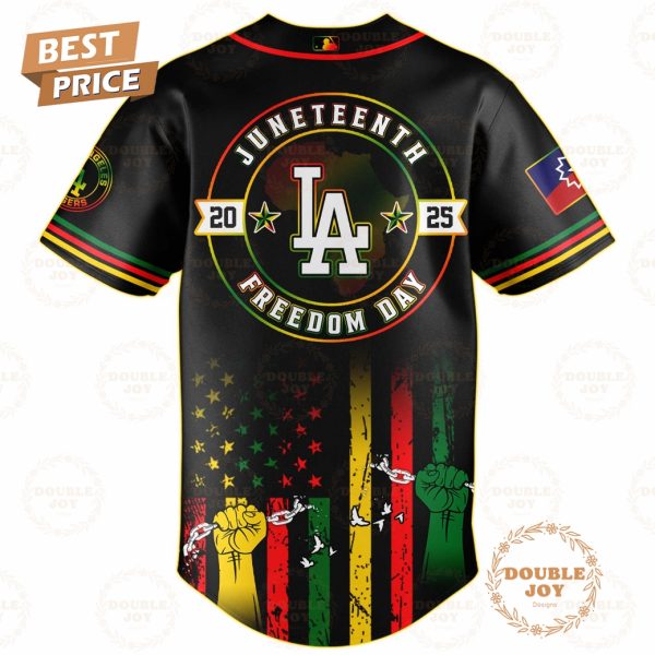 Los Angeles Dodgers Juneteenth Freedom Day 2025 Special Edition Baseball Jersey