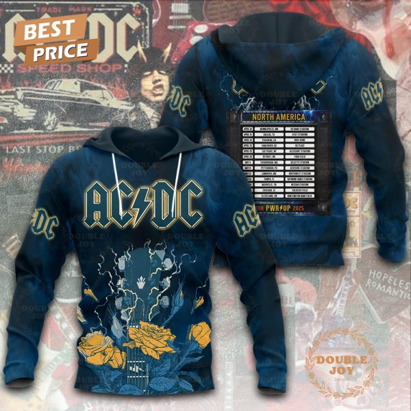AC DC North America Tour Pwr Up 2025 Special Edition T-Shirt, Hoodie