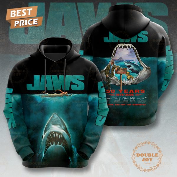 Jaws 50 Years 1975-2025 Thank You For The Memories New Special Edition T-Shirt, Hoodie