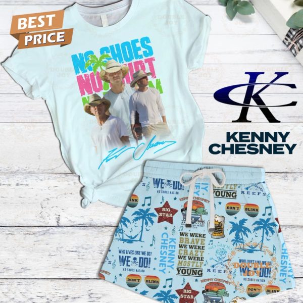 Kenny Chesney No Shoes, No Shirt, No Problems Fleece Pajamas Set