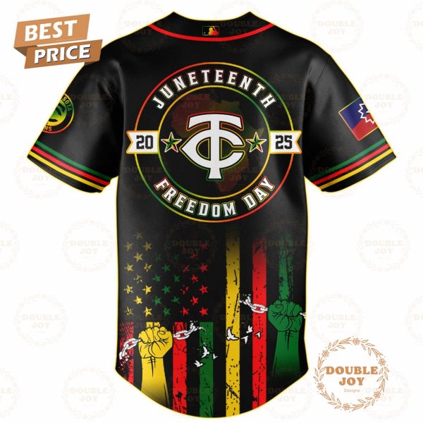 Minnesota Twins Juneteenth Freedom Day 2025 Special Edition Baseball Jersey