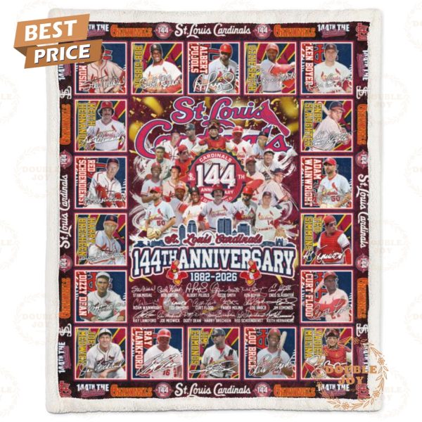 St.Louis Cardinals 144th Anniversary 1882-2026 Limited Edition Fleece Blanket