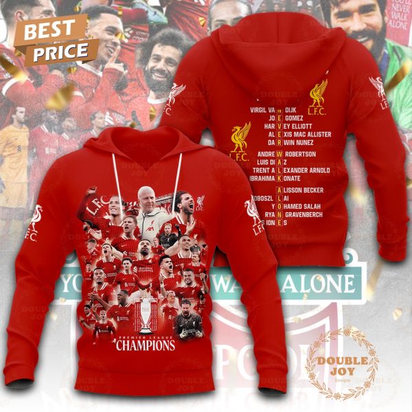 Liverpool Premier League Champions, You Never Walk Alone T-Shirt, Hoodie