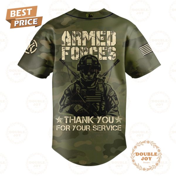 New York Yankees Armed Forces Day 2025 Thank You For Your Service Limited Edition Baseball Jersey