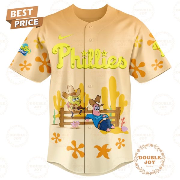 Spongebob Squarepants 2025 Philadelphia Phillies Limited Edition Baseball Jersey
