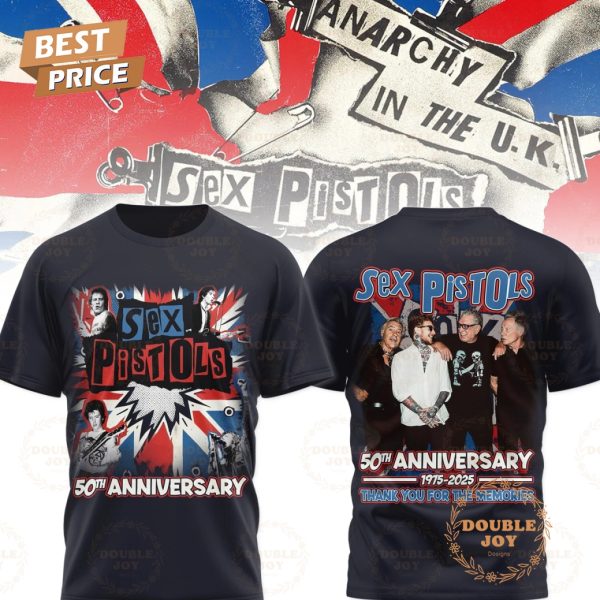 Sex Pistols 50th Anniversay 1975-2025 Thank You For The Memories Limited Edition T-Shirt, Hoodie