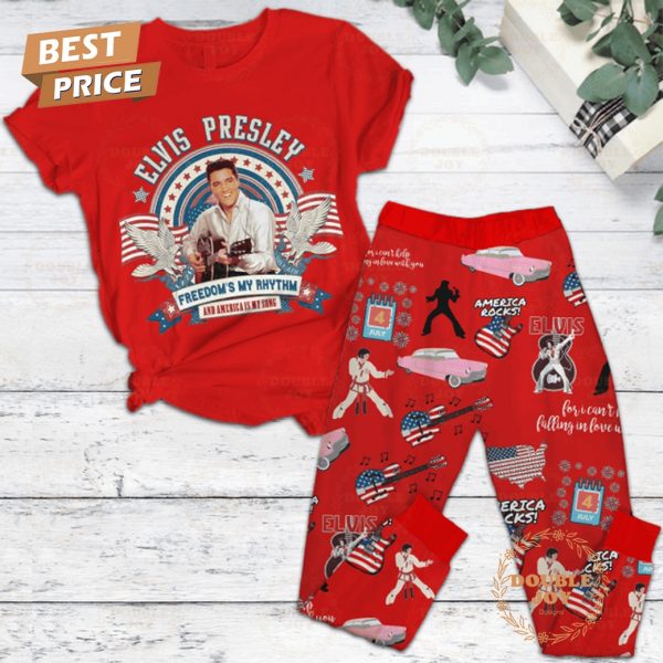 Elvis Presley Freedom’s My Rhythm And America Is My Song Limited Edition Fleece Pajamas Set