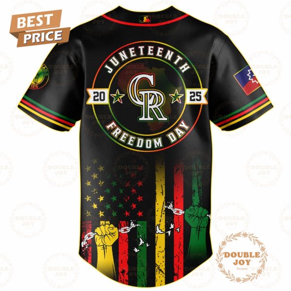 Colorado Rockies Juneteenth Freedom Day 2025 Special Edition Baseball Jersey
