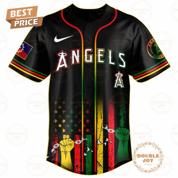Los Angeles Angels Juneteenth Freedom Day 2025 Special Edition Baseball Jersey